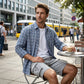Men's Casual Cargo Shorts with Elastic Waist