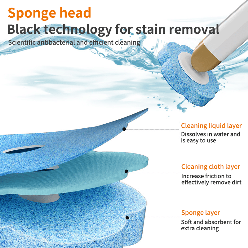 ⚡50K+ SOLD!🚽💦Disposable Replacement Wall-Mounted Innovative Toilet Brush Set✨