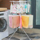 Rotating folding clothes drying rack