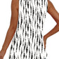 💜Women's Print Flowy Sleeveless V Neck Peplum Tank Tops