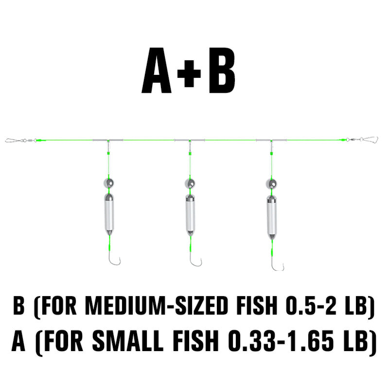 3 Hooks Anti Drift Bottom Fishing Rig
