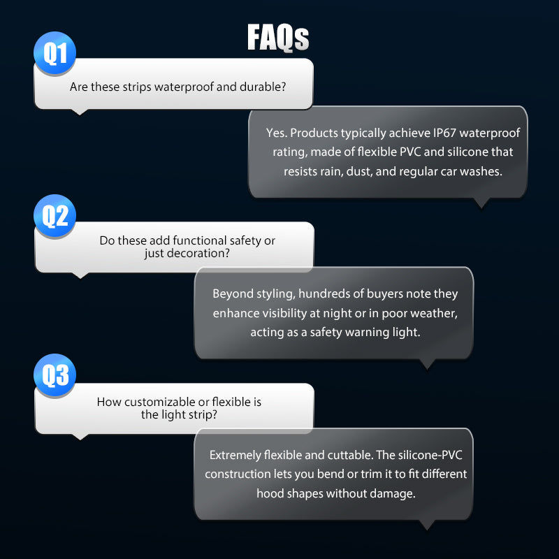 🔥【Dynamic Scan HoodBeam Kit】Light Up Your Hood With Hypnotic Smooth Scanning Effects! ✨🚗