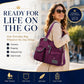 Waterproof Tote Bag – 3-Way Carry & Spacious Organization