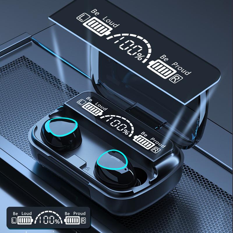 Bluetooth 5.1 Earphones Waterproof Charging Box