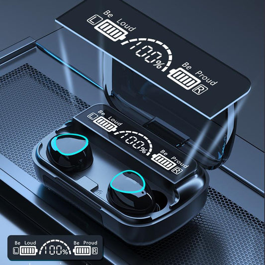 Bluetooth 5.1 Earphones Waterproof Charging Box