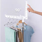 Rotating folding clothes drying rack
