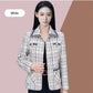 Women's Houndstooth Print Blazer