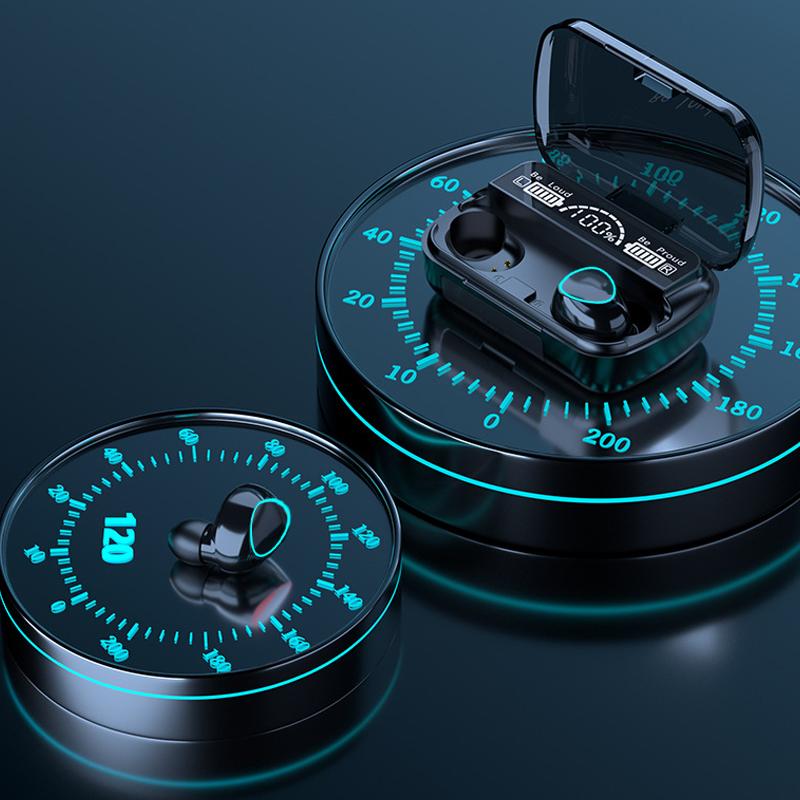 Bluetooth 5.1 Earphones Waterproof Charging Box