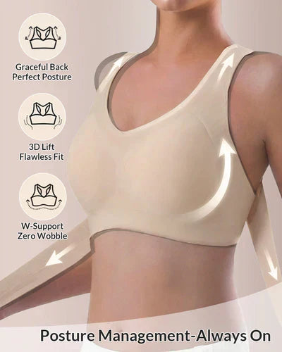 ⚡Front Closure Cross-Back Wireless Posture Bra