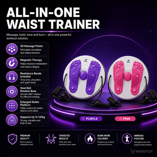 ✨ Waist Twisting Massage & Exercise Balance Board – Burn Fat, Slim Waist & Improve Circulation at Home