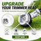 ⚙️🌿 Aluminum Trimmer Head – 4-Line Cutting & Universal Fit – Heavy-Duty & Easy Line Replacement 🏡