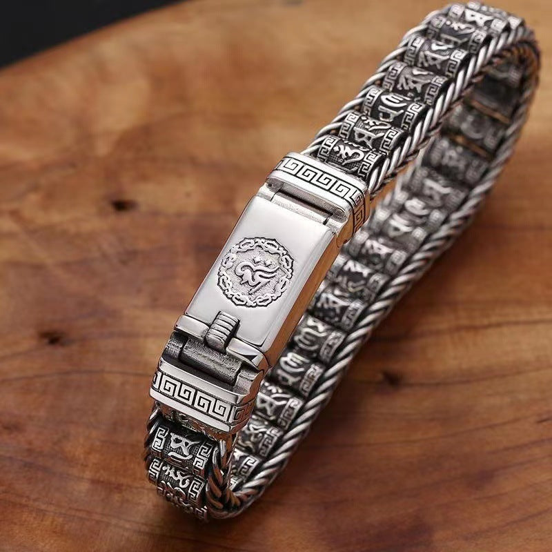 Six Character Truth-Prayer Wheel Bracelet⛓️