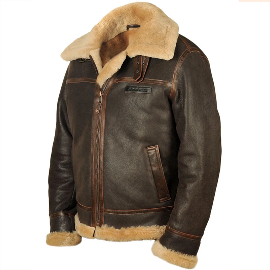 SHEEPSKIN BOMBER JACKET