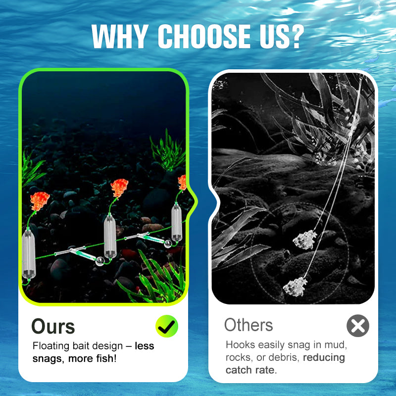 3 Hooks Anti Drift Bottom Fishing Rig