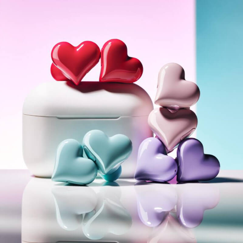 Heart shaped Wireless Bluetooth Earphones