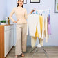 Rotating folding clothes drying rack