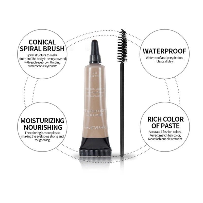 ⏳Buy 1 Get 1 Free ⭐Long-lasting Waterproof Smudge-proof Liquid Eyebrow Gel/Tint(With Free Brush)