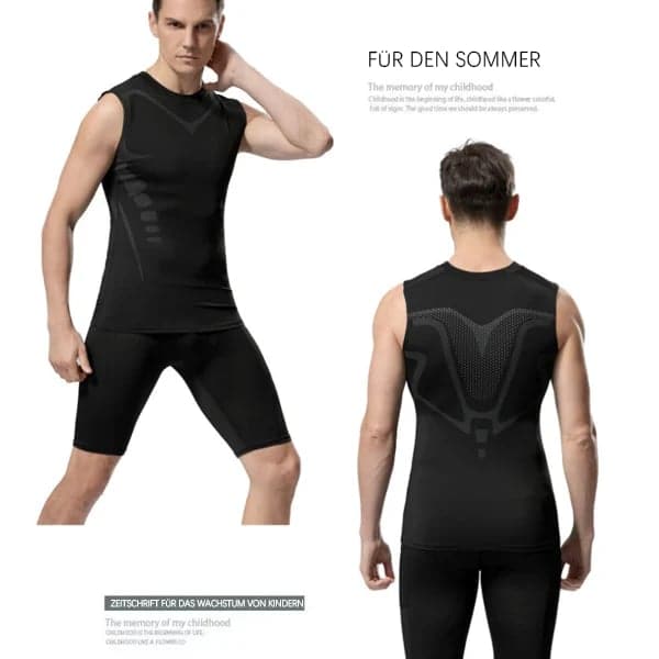 Ionic Shaping Vest – Cooling compression, smooths belly & love handles. Invisible under shirts. Feel confident again! 💪✨