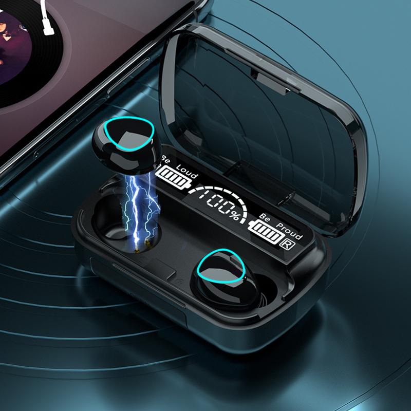 Bluetooth 5.1 Earphones Waterproof Charging Box