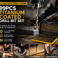 🔥High-efficiency tool favored by veteran craftsmen!Factory Outlet-99pcs Titanium Coated Drill Bit Set