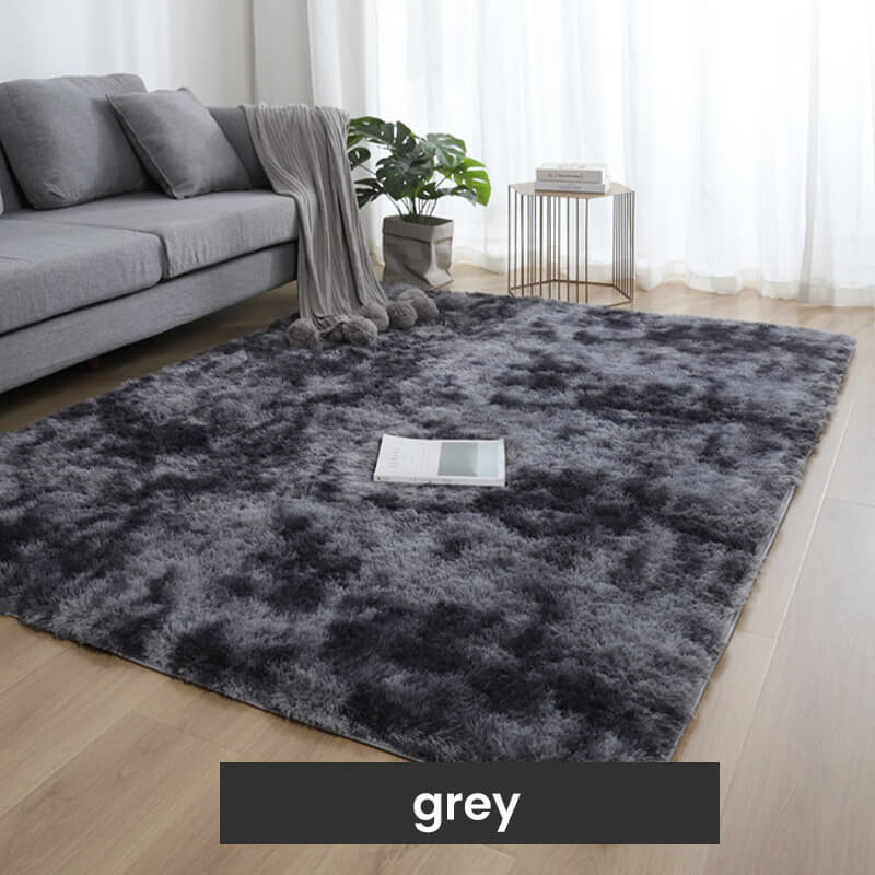 🔥 Gradient Color Plush Floor Mat