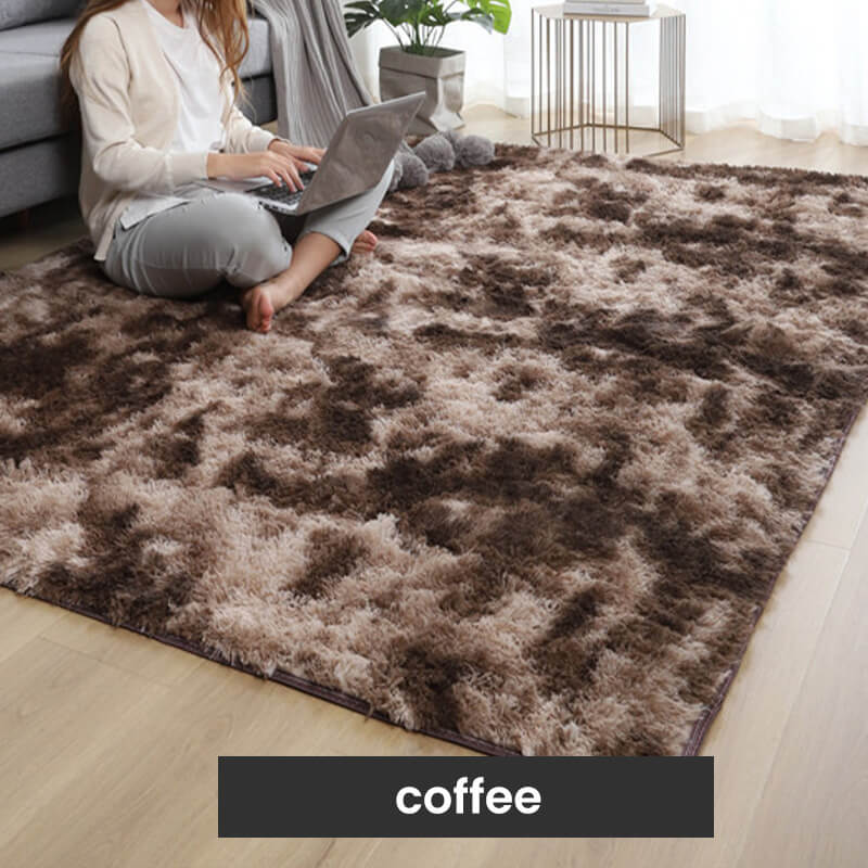 🔥 Gradient Color Plush Floor Mat