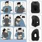 Inflatable Ergonomic Hollow-Cutout Travel Pillow – PVC Flocking, Quick Inflate, With Storage Bag ✨