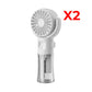 🌀✨ Portable Rechargeable Handheld Misting Fan – Nano-Mist, 4 Speeds, Type-C, Quiet