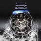 🔥Men's Waterproof Roman Skeleton Automatic Mechanical Watch
