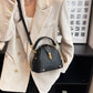 👜  Color-Blocked Bag – Stylish, Metal Hardware, Multi-Way 🧳