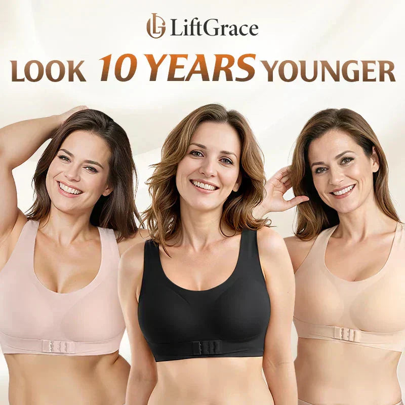 ⚡Front Closure Cross-Back Wireless Posture Bra