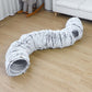 2-in-1 Foldable Indoor Soft Round Cat Tunnel Bed
