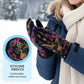 Women's Winter Warm Printed Gloves