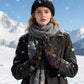 Women's Winter Warm Printed Gloves