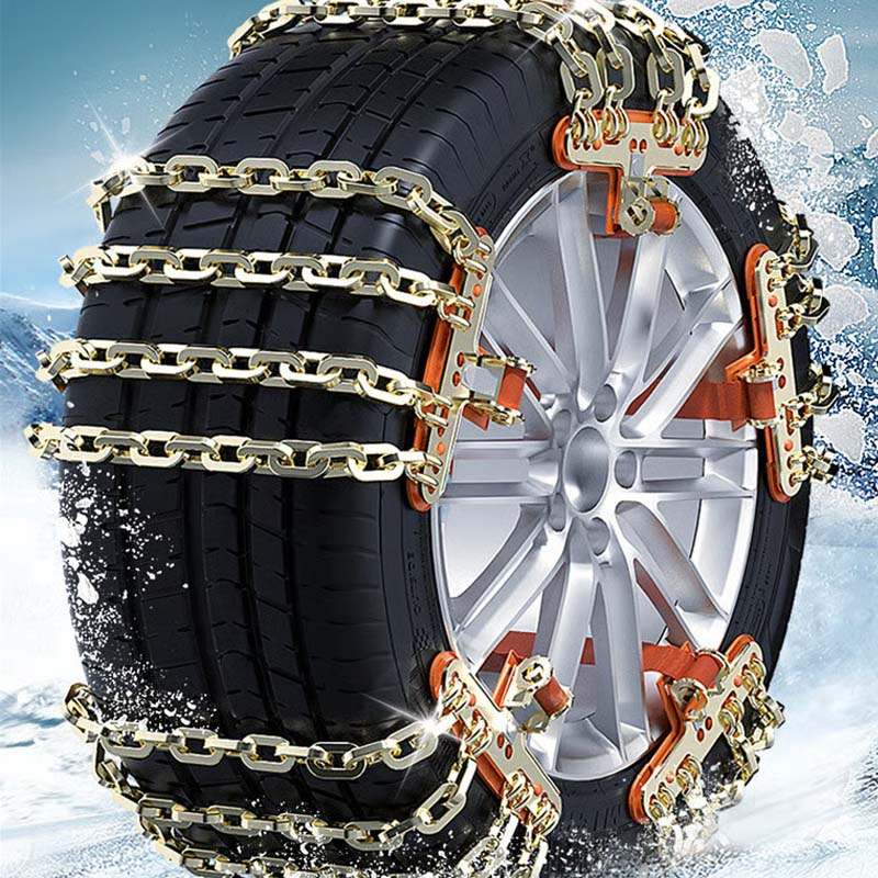 Universal Anti-Skid Snow Chains for Car Tires