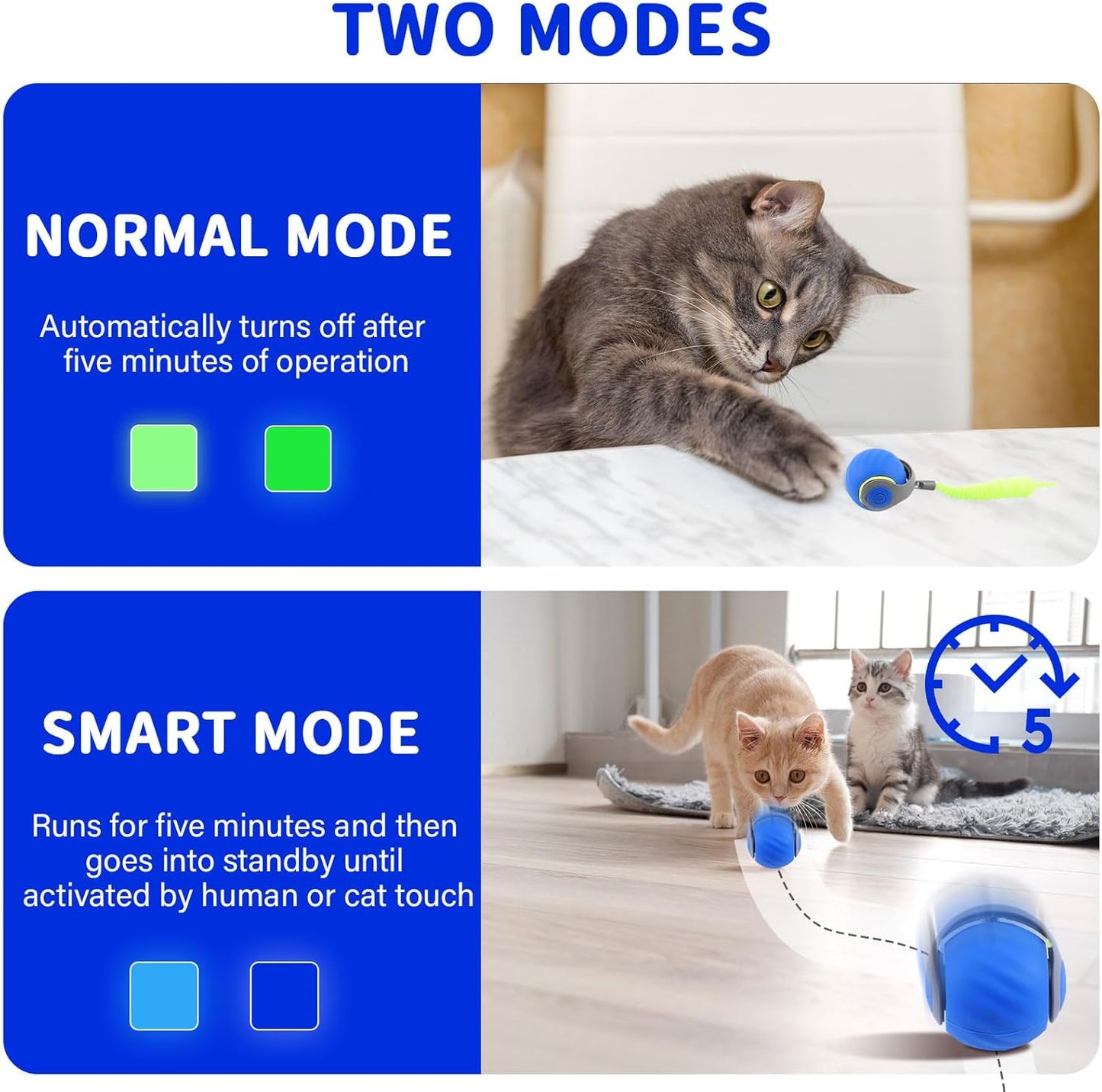🐱🐶Interactive Rechargeable Cat Toy Ball🔥