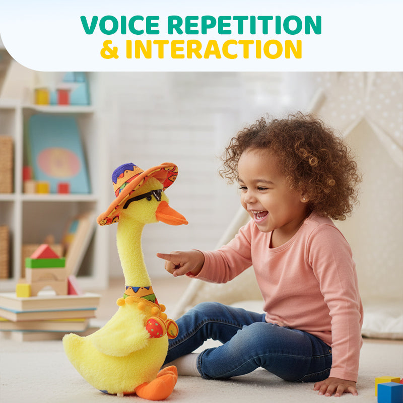 ⏳Time-Limited Special⏰Interactive Talking & Dancing Duck Plush Toy