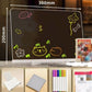 ✨ Erasable Light-Up Acrylic Drawing Board with Stand, DIY Transparent LED Message Sign