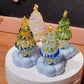 Handmade Glass Rotatable Christmas Tree Ornaments