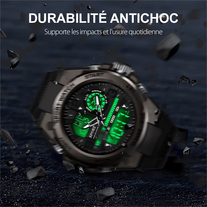🔥Men's Waterproof Sports Watch with Luminous Display