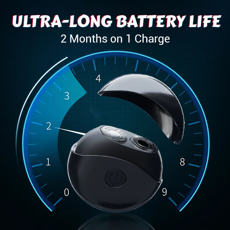 ✨ Portable Multifunctional Electric Shaver – Dual ring blades, IPX4 waterproof and compact UFO design 🪒⚡
