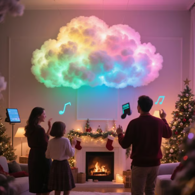 DIY USB-Powered Thundercloud LED Light Decor