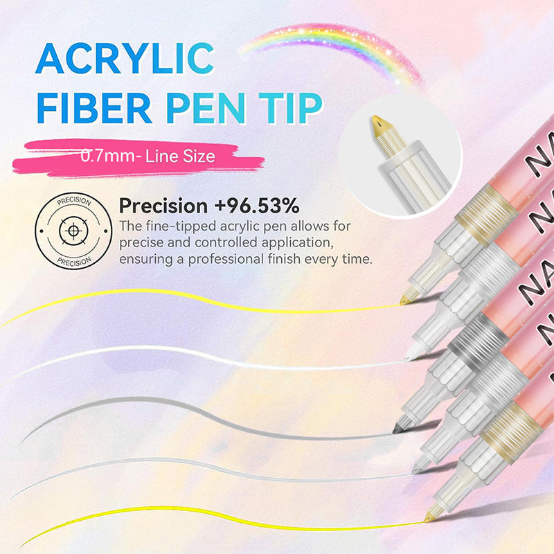 🎁Christmas Gift🎄12-Color Professional Nail Art Pen Set