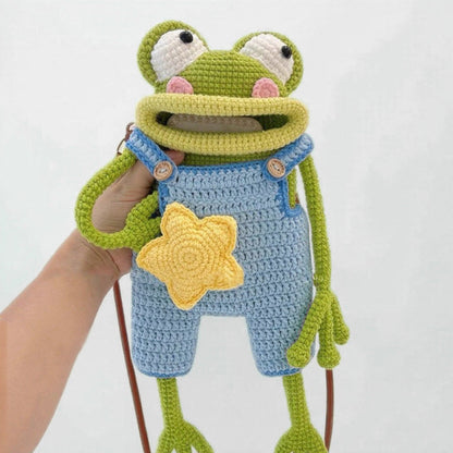 DIY Crochet Frog Phone Bag Kit