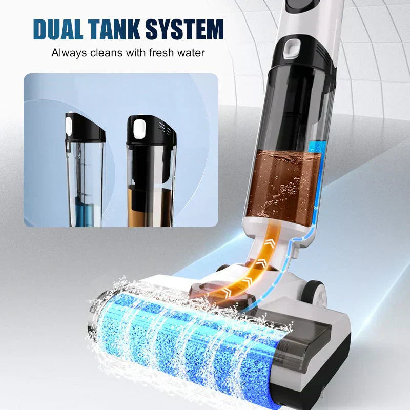 🧹 Cordless Wet Dry Vacuum – Self-Cleaning Mop, Lightweight for Hard Floors & Handles Pet Hair 🐾✨