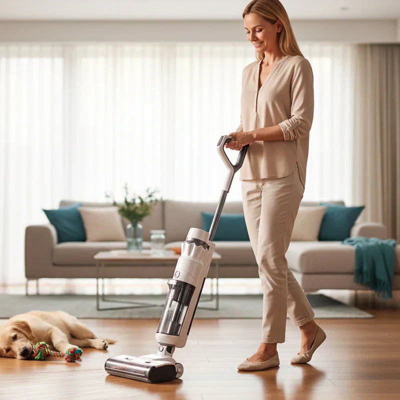🧹 Cordless Wet Dry Vacuum – Self-Cleaning Mop, Lightweight for Hard Floors & Handles Pet Hair 🐾✨
