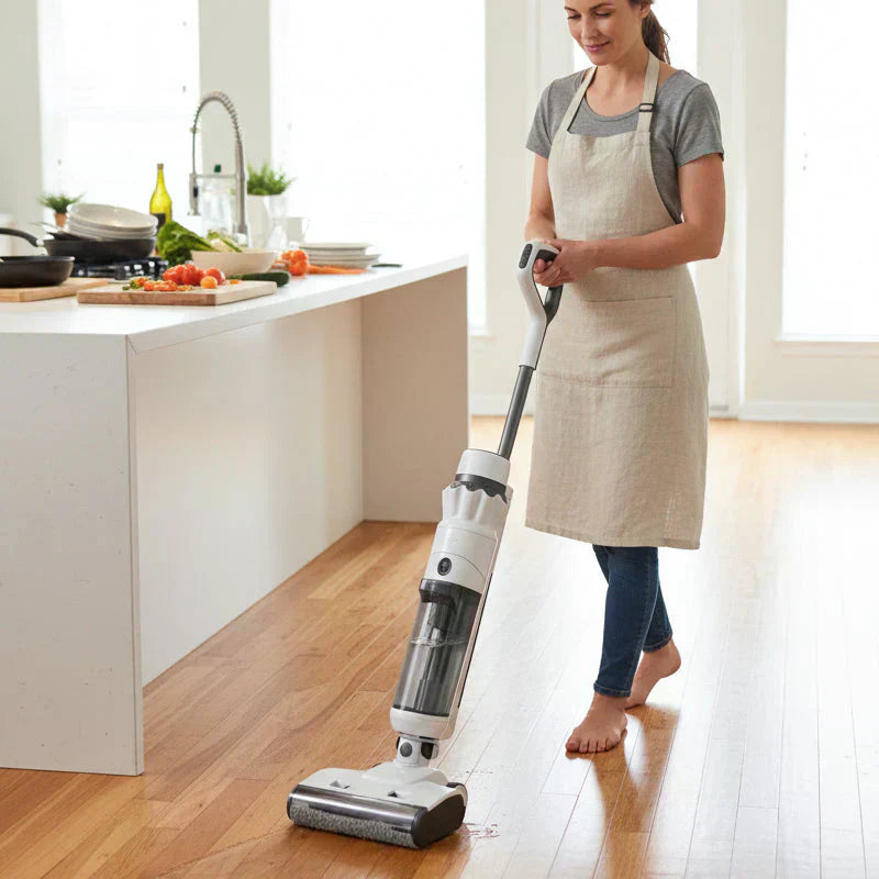 🧹 Cordless Wet Dry Vacuum – Self-Cleaning Mop, Lightweight for Hard Floors & Handles Pet Hair 🐾✨