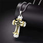 🔥Men's Two-Tone Cross Pendant Necklace