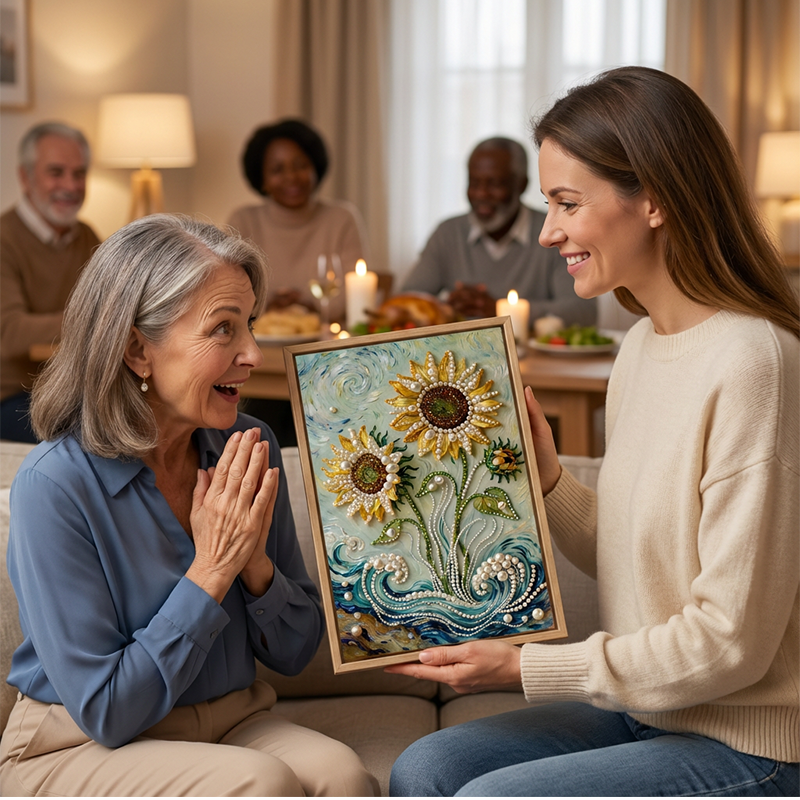 DIY 3D Gem Painting Kit with Frame