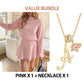 ✨💓Women's Mock Neck Knit A-Line Mini Dress